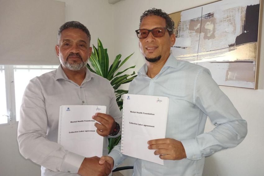 MHF and ABVO St. Maarten Union Sign Historic First CLA